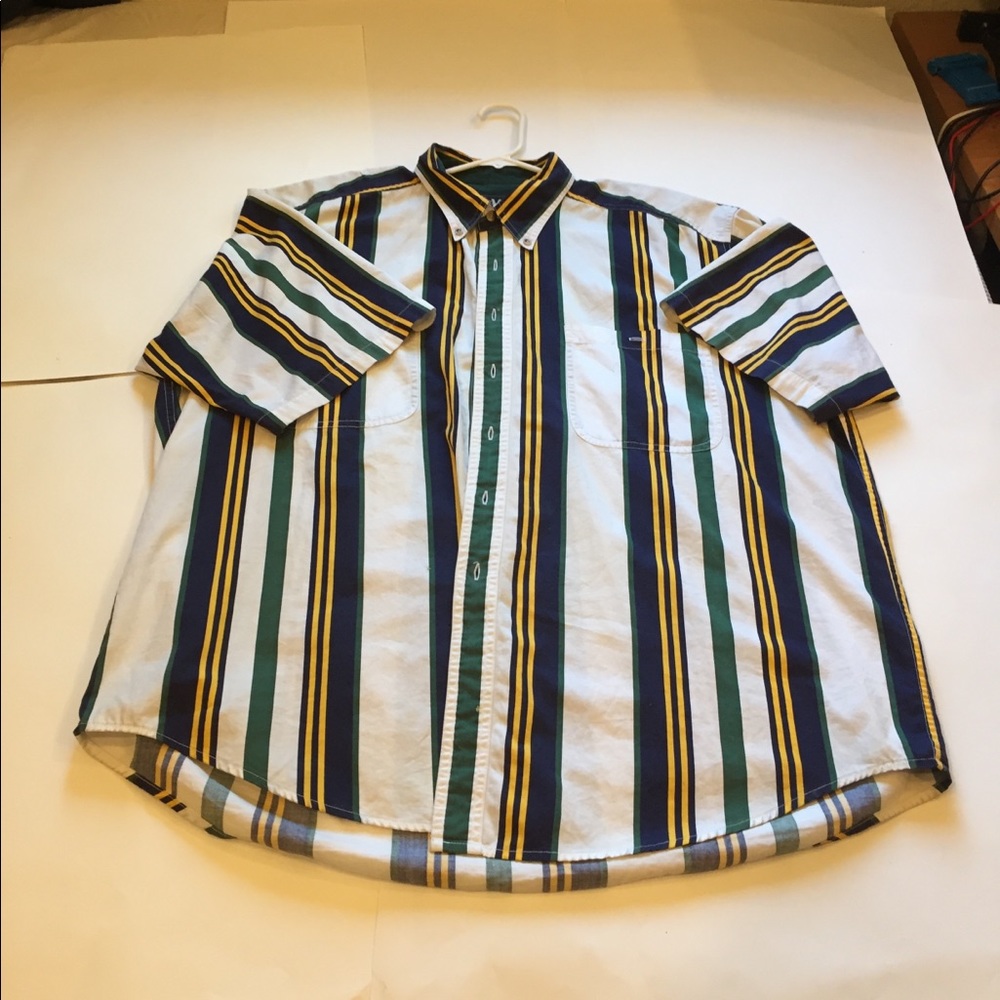 Striped luxurious button -up